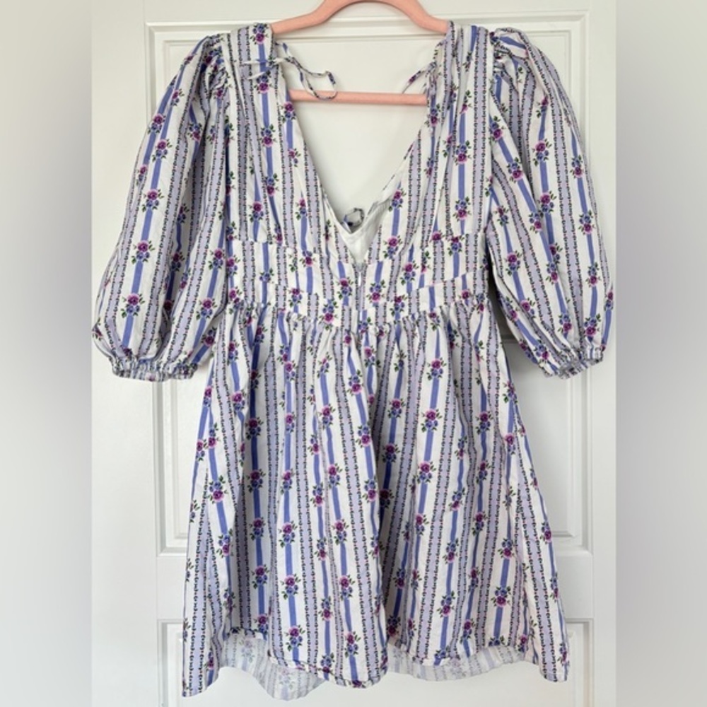NWT • Jonathan Simkhai • Ivory Print Summer Dress• Small • for Love & Lemons